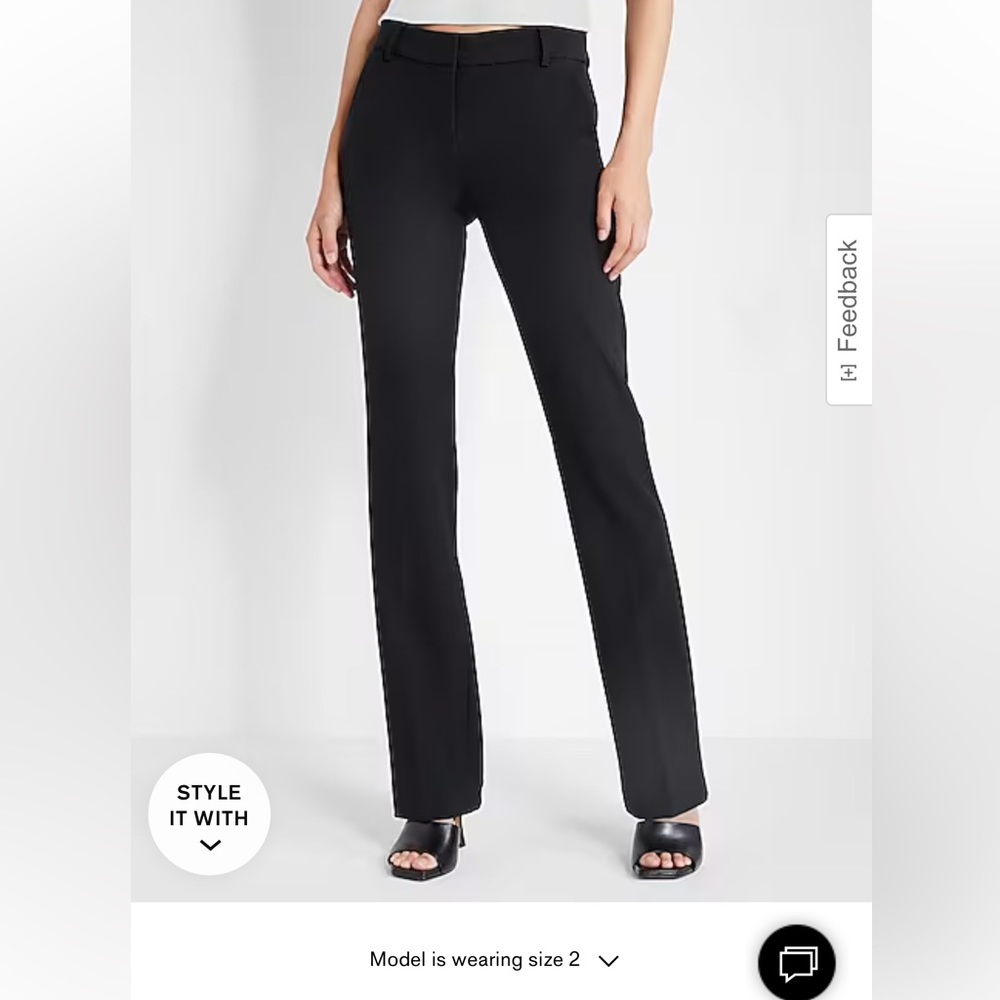 Express Black Pant Size 2Regular, Columnist Style